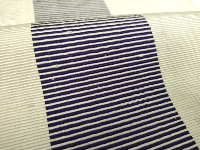 平和屋着物●信州紬　八寸名古屋帯　一重帯　間道　正絹　逸品　DAAV6938ps 平和屋着物○信州紬 八寸名古屋帯 一重帯 間道 正絹 逸品 DAAV6938ps