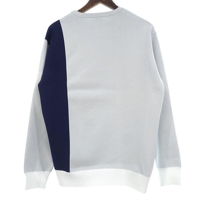 新品 完売ムータマリンゴルフ バーチカル ジャガードニット プル