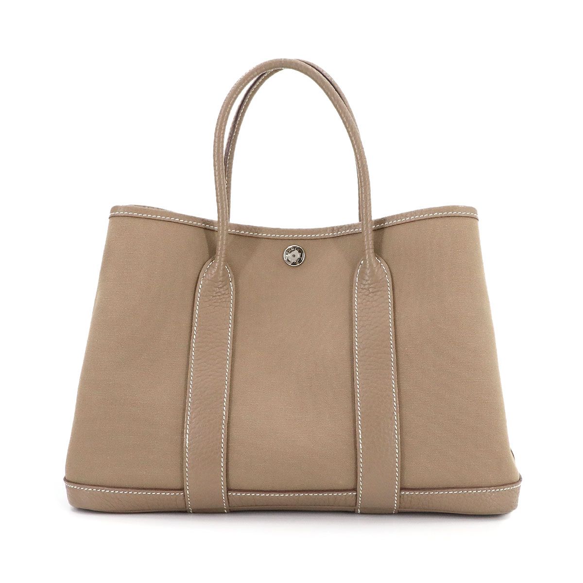 HERMES ガーデンパーティ PM エトゥープ トートバッグ 保存袋付き 新品同様 エルメス HERMES ガーデンパーティ TPM トート バッグ