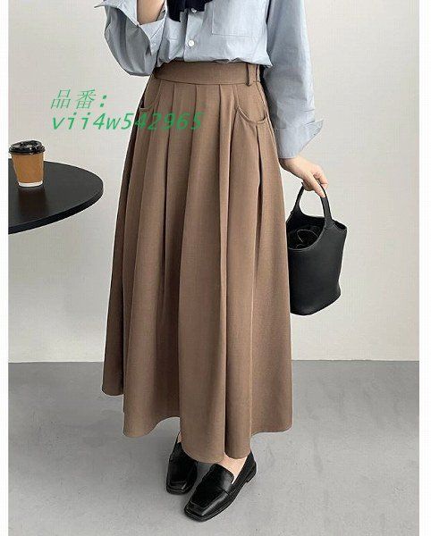 大人キュロットスカート パンツ マキシ丈 ロング丈 タックフグレー ベージュ通勤通学20代30代40代50代60代 vii4w542965