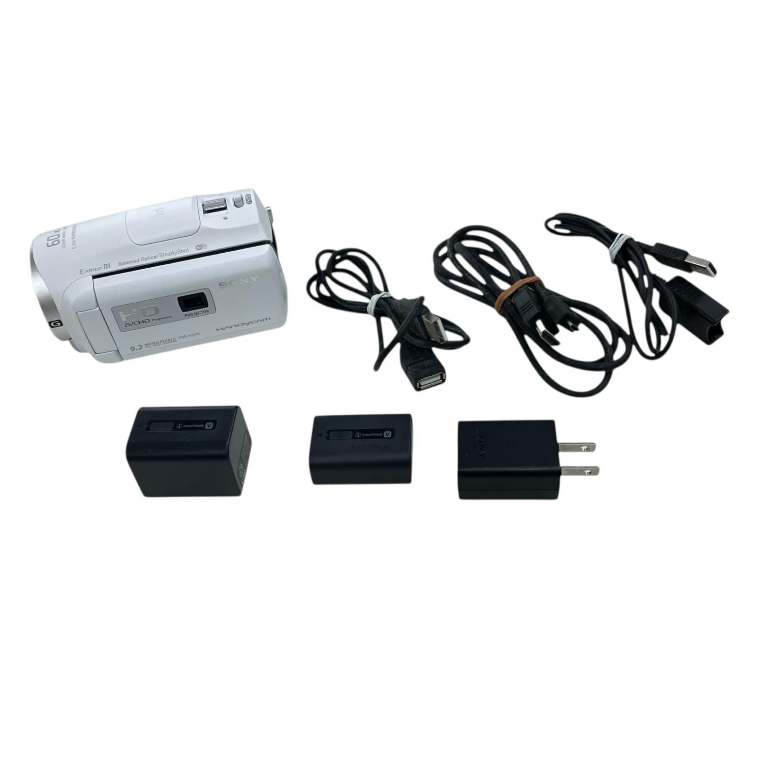 186000 現状品 SONY ソニー ビデオカメラ HDR-PJ670 ホワイト