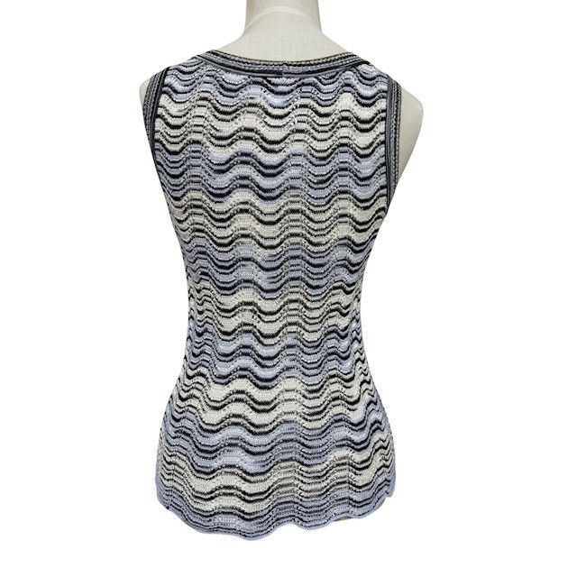 MISSONI ミッソーニ  ニット タンクトップ　L MISSONI - 新品タグ付 MISSONI ボーダー タンクトップ