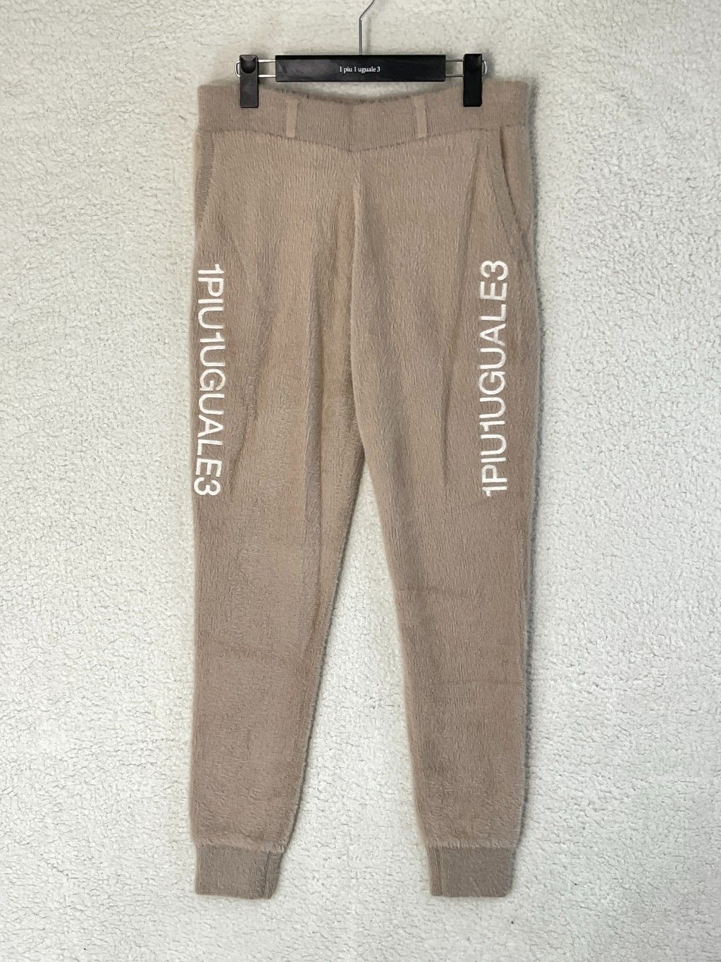 サイズM【未使用】1PIU1UGUALE3 シャギーリブパンツ BK 未使用】1PIU1UGUALE3 シャギーリブパンツ サイズ3 1piu1uguale3