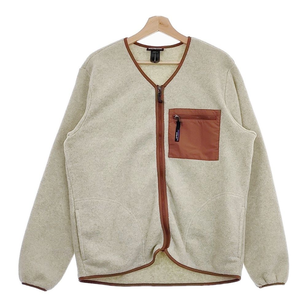 patagonia Synchilla Cardigan STY22975 サイズL フリース シンチラ カーディガン ベージュ ブラウン メンズ パタゴニア【中古】4-1207T