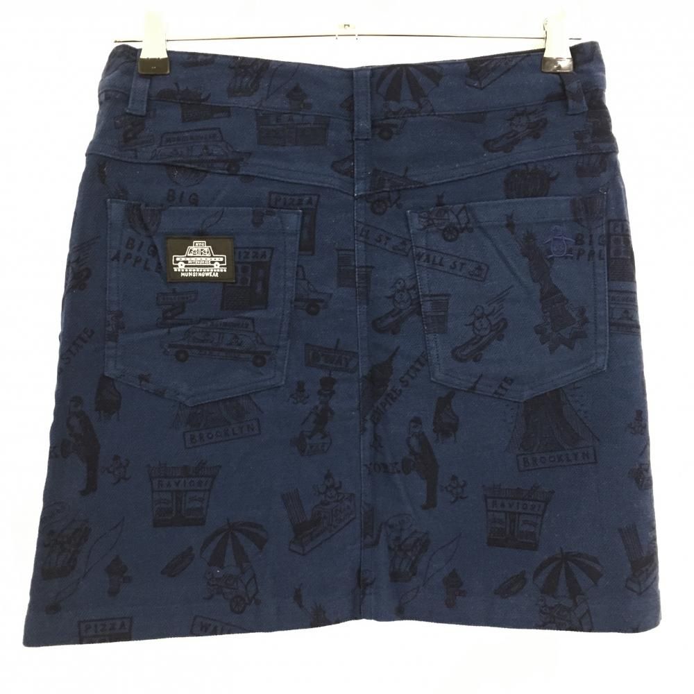 美品　Munsingwear ネイビー スカート レディースゴルフウェア 美品Munsingwear ネイビー ゴルフスカート ☆特価☆美品