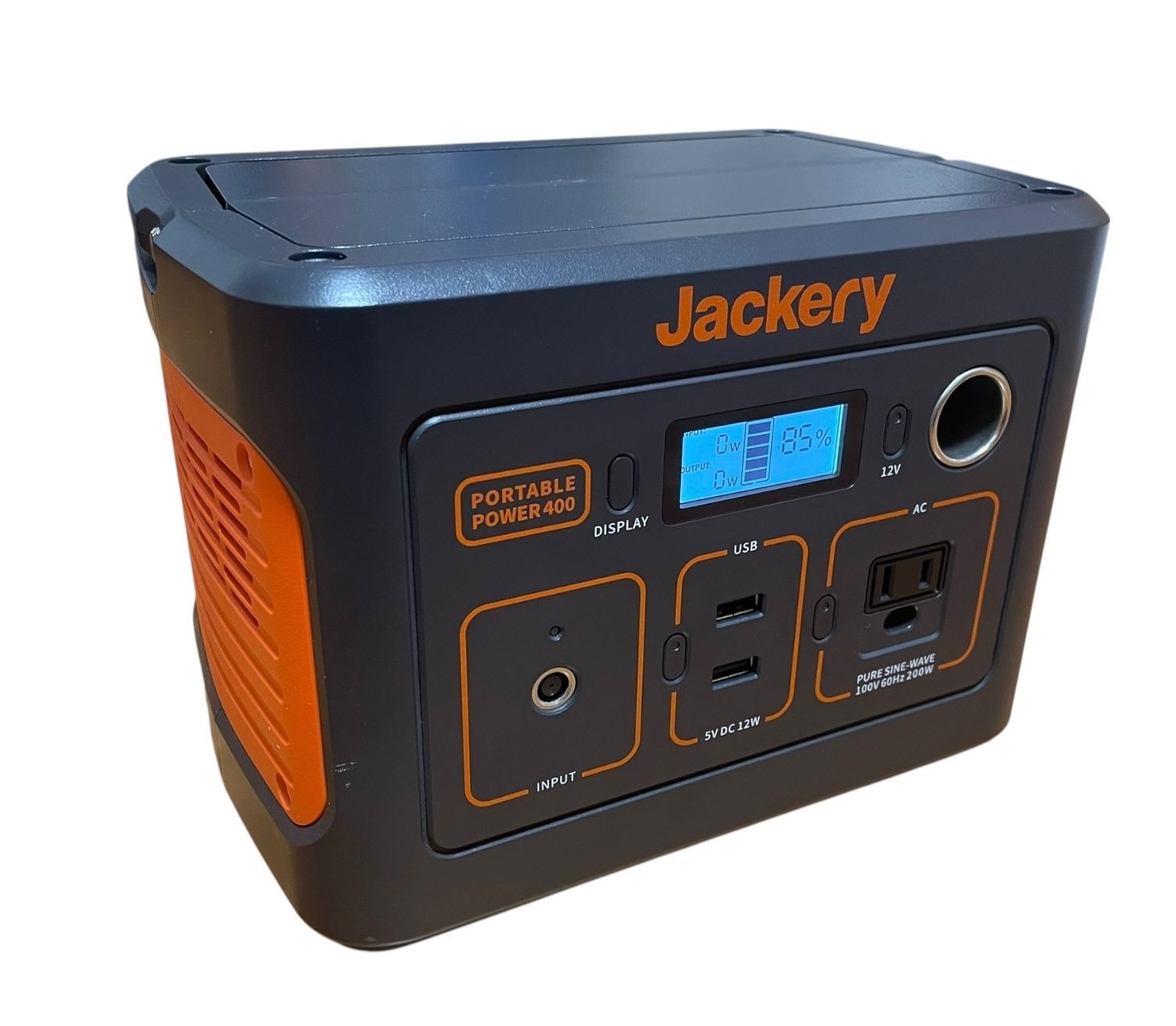 管理番号2953 Jackery ポータブル電源 400 大容量 400Wh 家庭用 バックアップ電源 節電 停電対策 PSE認証済 純正弦波 AC 200W 瞬間最大400W DC USB出力 四つの充電方法 MPPT制御 車中泊 キャンプ アウトドア