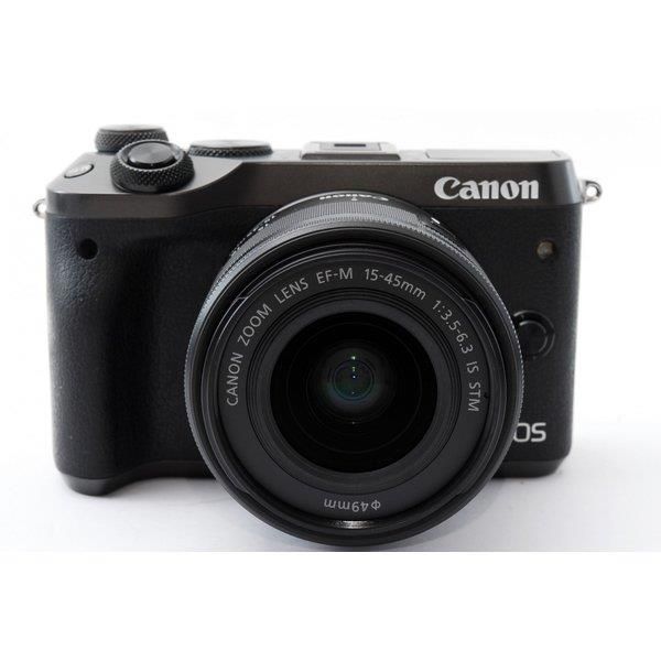 キヤノン Canon EOS M6 レンズキット ブラック 美品 SDカード