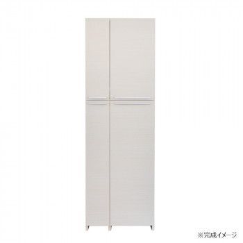 日本製組立家具 掃除機収納庫 CO-NC-1860T ホワイト