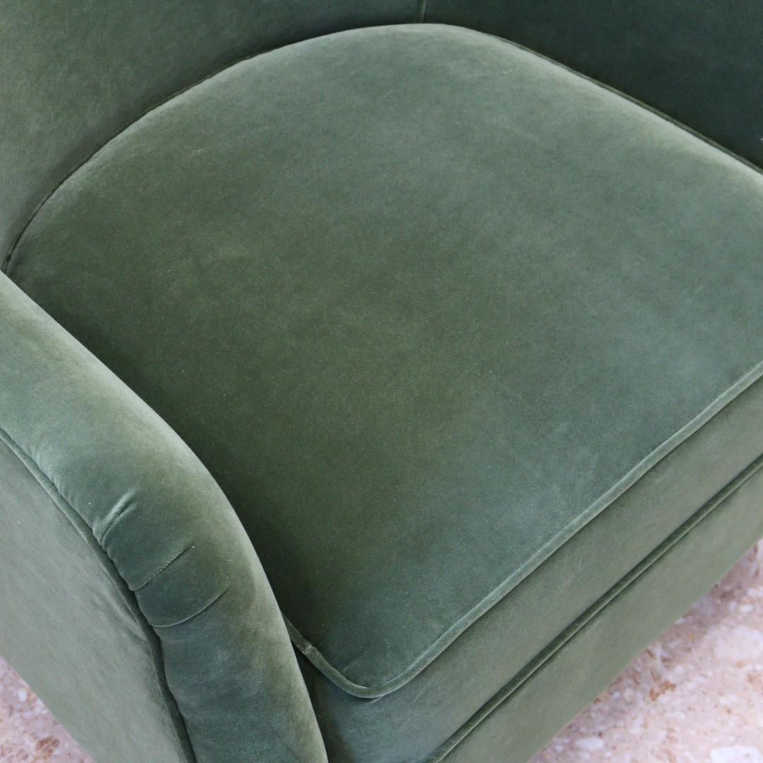 ジェニファーテイラー アームチェア 1人掛け オリーブグリーン アーム