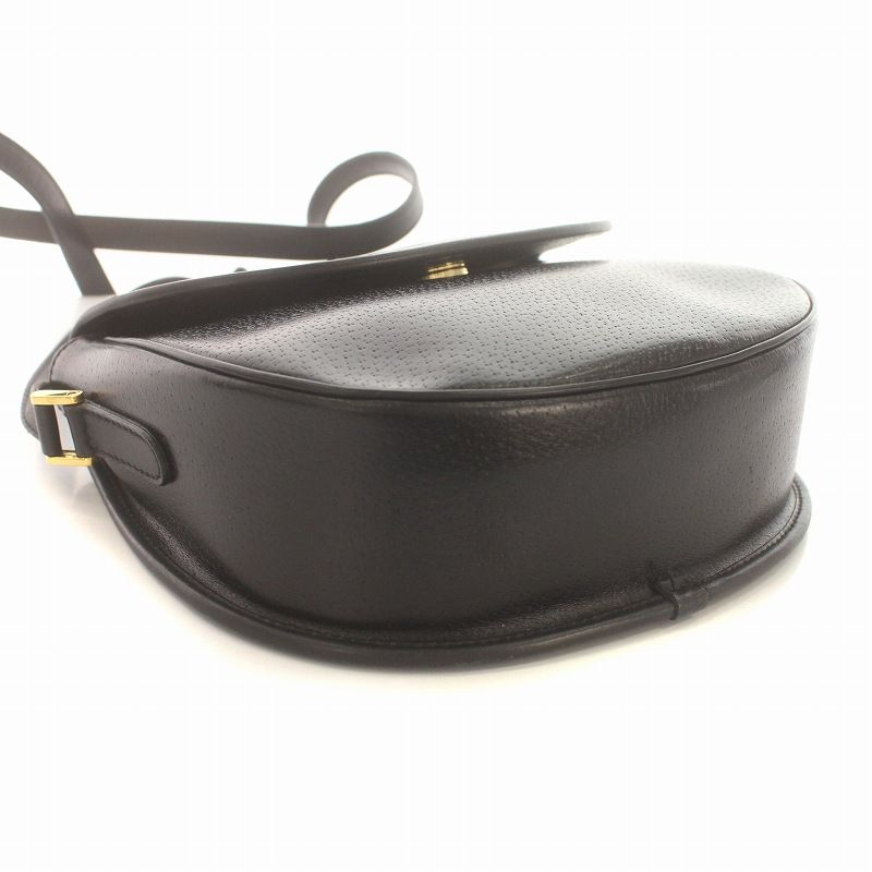 GUCCI オールドグッチ エナメル ショルダーバッグ　パテントレザー　ロゴ　黒 GUCCI グッチ ショルダーバッグ レザー ブラック 001 261 1070