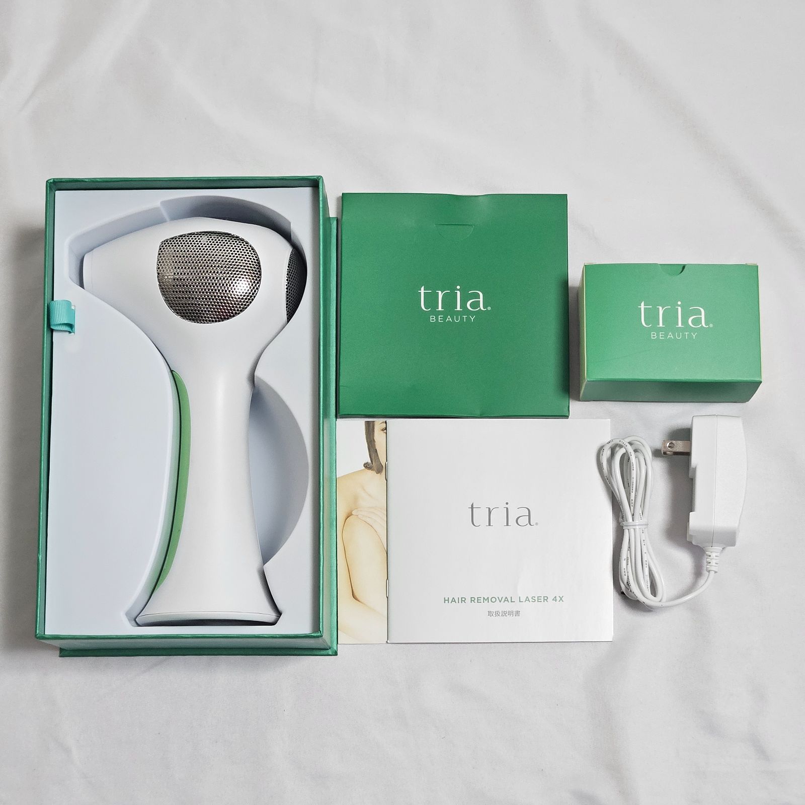 トリア パーソナルレーザー脱毛器 4X グリーン ジェル付き