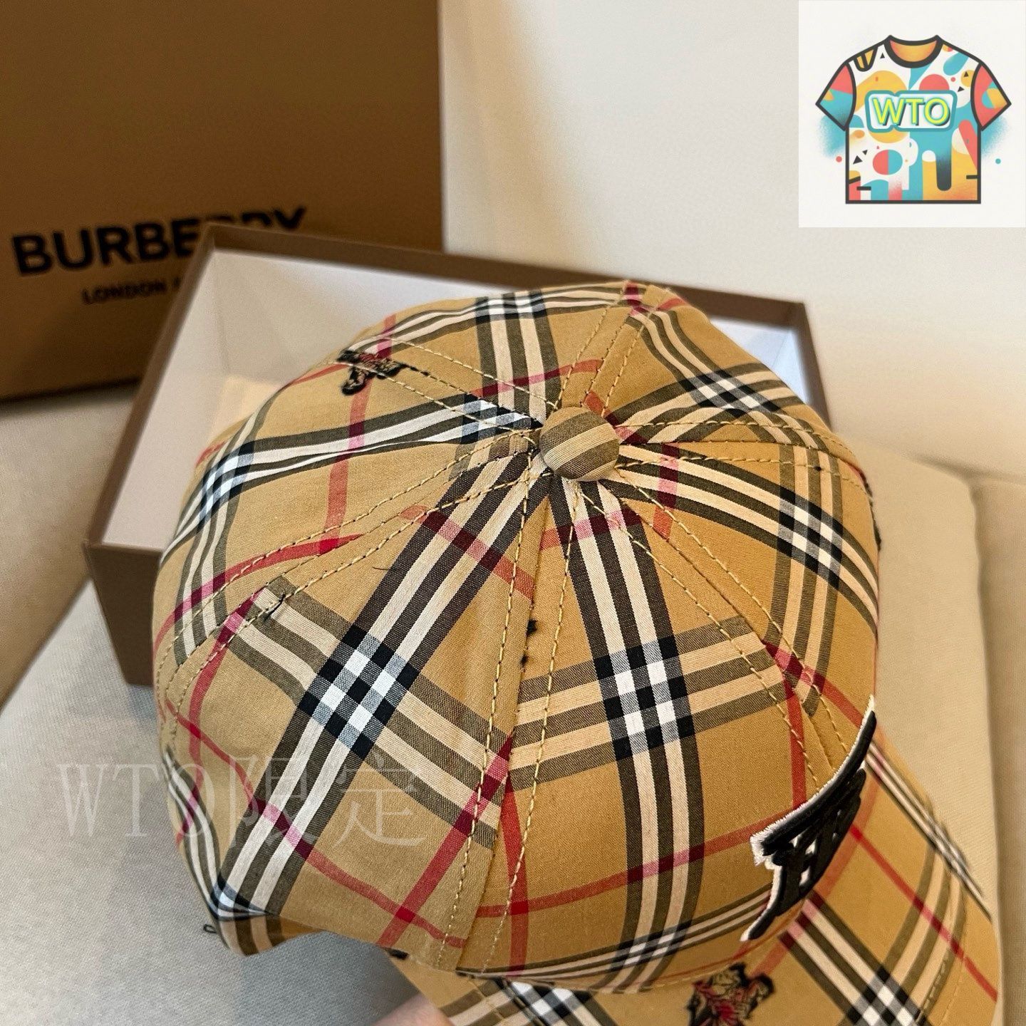 今日特価】BURBERRY 早春シンプルキャップ - メルカリ
