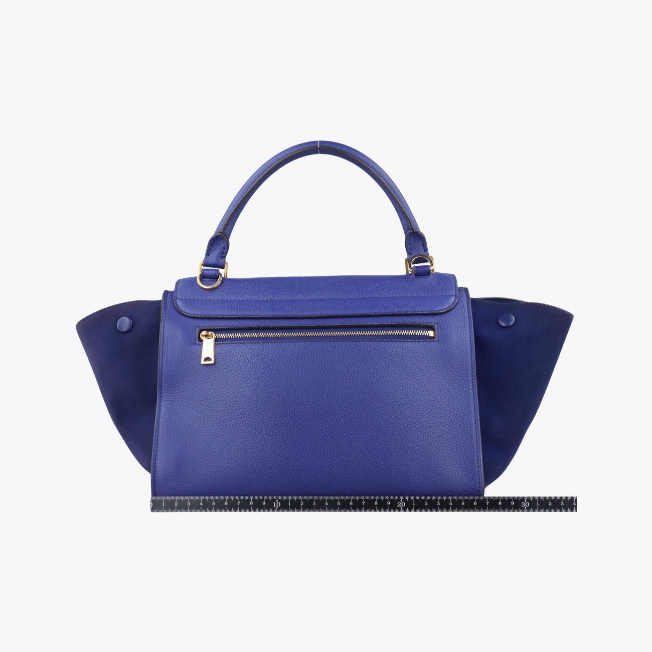 セリーヌCelineトラペーズスモールブルー×ネイビーレザー×スエードS-VP-1103 S-MM-1113