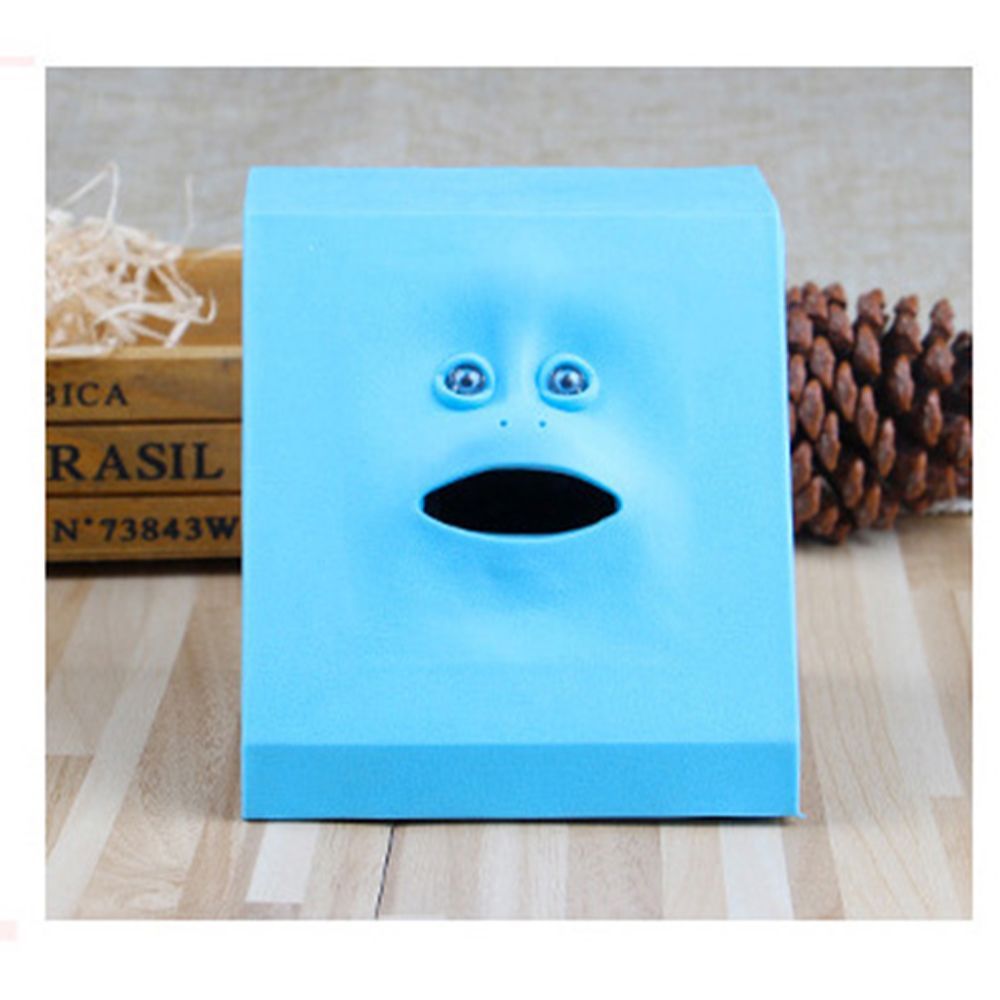 新製品 貯金箱 デザイン 不思議な人顔貯金箱 お金を食べる 貯金箱 Face Bank面白い 電動感応 人面 平面貯金箱 おもちゃお金を貯める  遊びが多様 動く