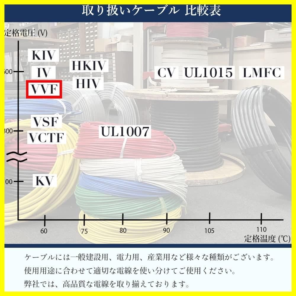 ６０m新品未使用品 電線ケーブルcv8ー3c ク付