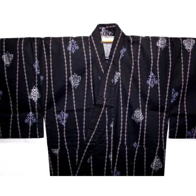 壱木2075 遠州綿紬東京友禅調 男木綿着物浴衣 裄73丈150К絵画の世界「京～書体格子」 新品 2025年最新Yahoo!オークション -男 着物 木綿の中古品・新品・未使用