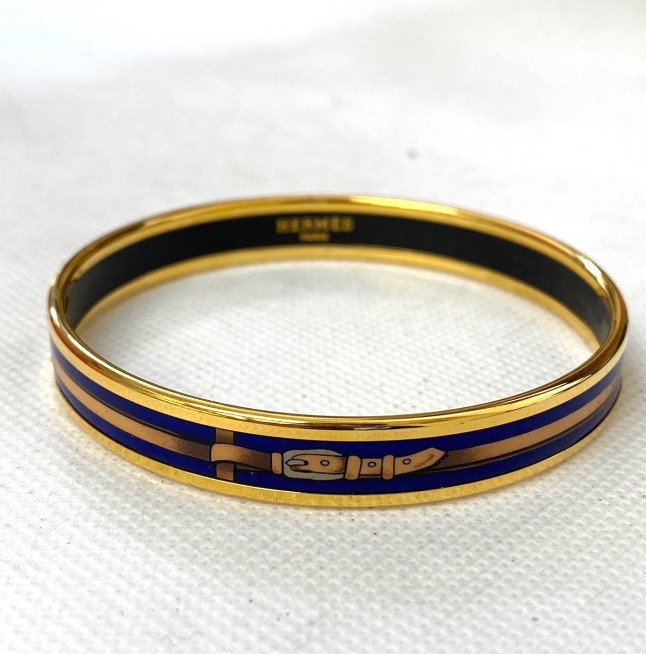 5068 エルメス エマイユTGM 七宝焼き ストライプ バングル ブレスレット 5068 エルメス エマイユTGM 七宝焼き ストライプ バングル