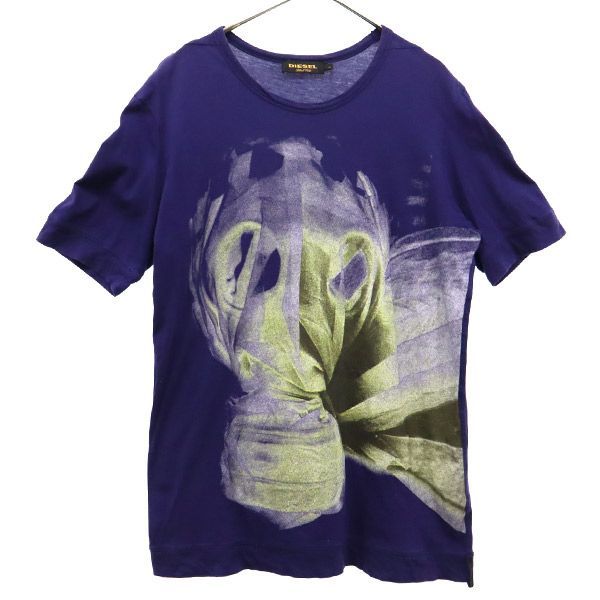 ディーゼル プリント 半袖 Tシャツ M パープル DIESEL メンズ 【中古】  【230624】 メール便可