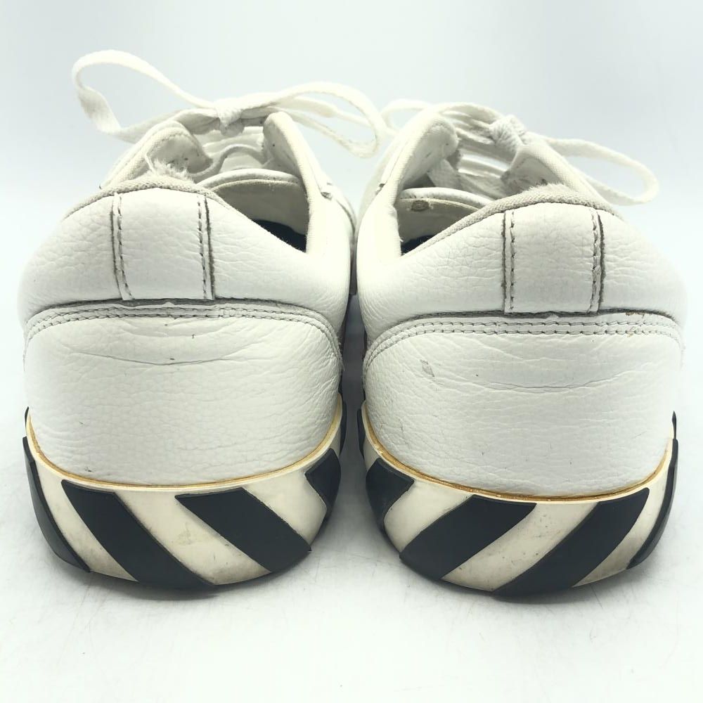 中古】Off-White レザーローカットスニーカー サイズ43 ホワイト