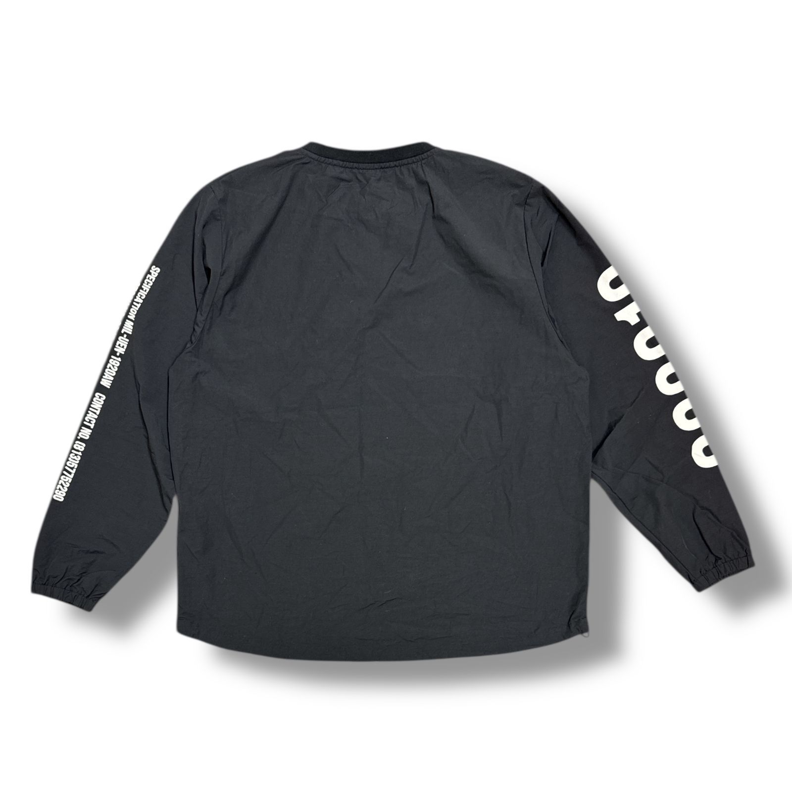 参考上代25300円 uniform experiment 19AW PULLOVER SMOCK プルオーバー スモック ジャケット ユニフォームエクスペリメント UE-192001 ブラック 2  93246A3