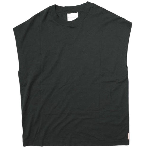 Acne Studios アクネストゥディオズ ポルトガル製 オーバーサイズノースリーブTシャツ FN-MN-TSHI000305 XXS(175/84) BLACK スリーブレス カットソー トップス g16661