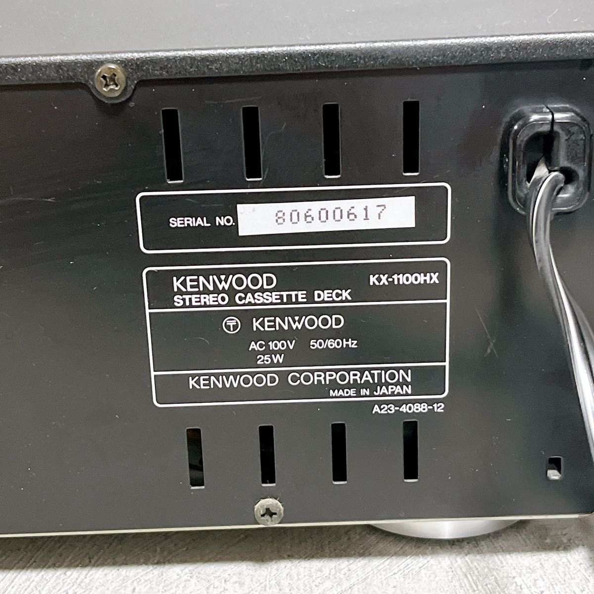 ステレオ カセットデッキ