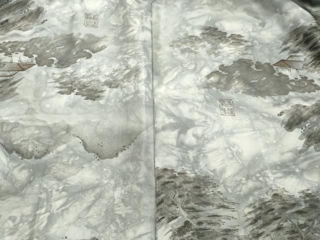 平和屋着物●男性　本場大島紬　アンサンブル　80亀甲　総詰め　正絹　逸品　DAAU0529tw 平和屋着物○男性 本場大島紬 アンサンブル 80亀甲 総詰め 正絹 逸品