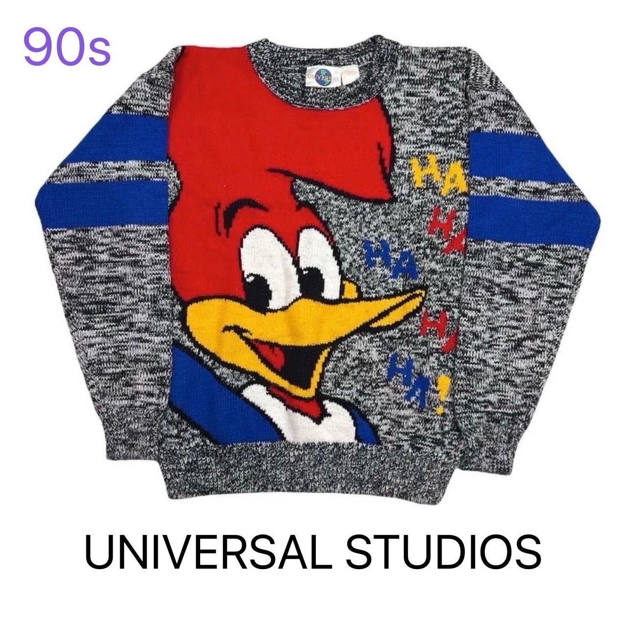 90年代 UNIVERSAL STUDIOS ウッディー・ウッドペッカー ニット - メルカリ