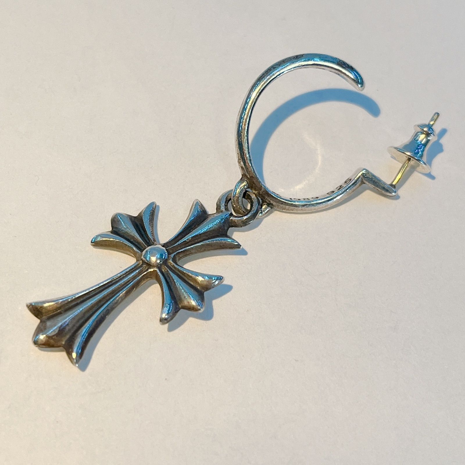 クロムハーツ タイニーCHクロス フープピアス イヤリング ピアス 