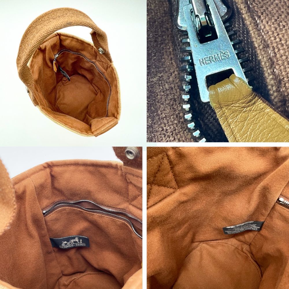 HERMES】エルメス サクソーPM バケツ型 ハンドバッグ ベージュ