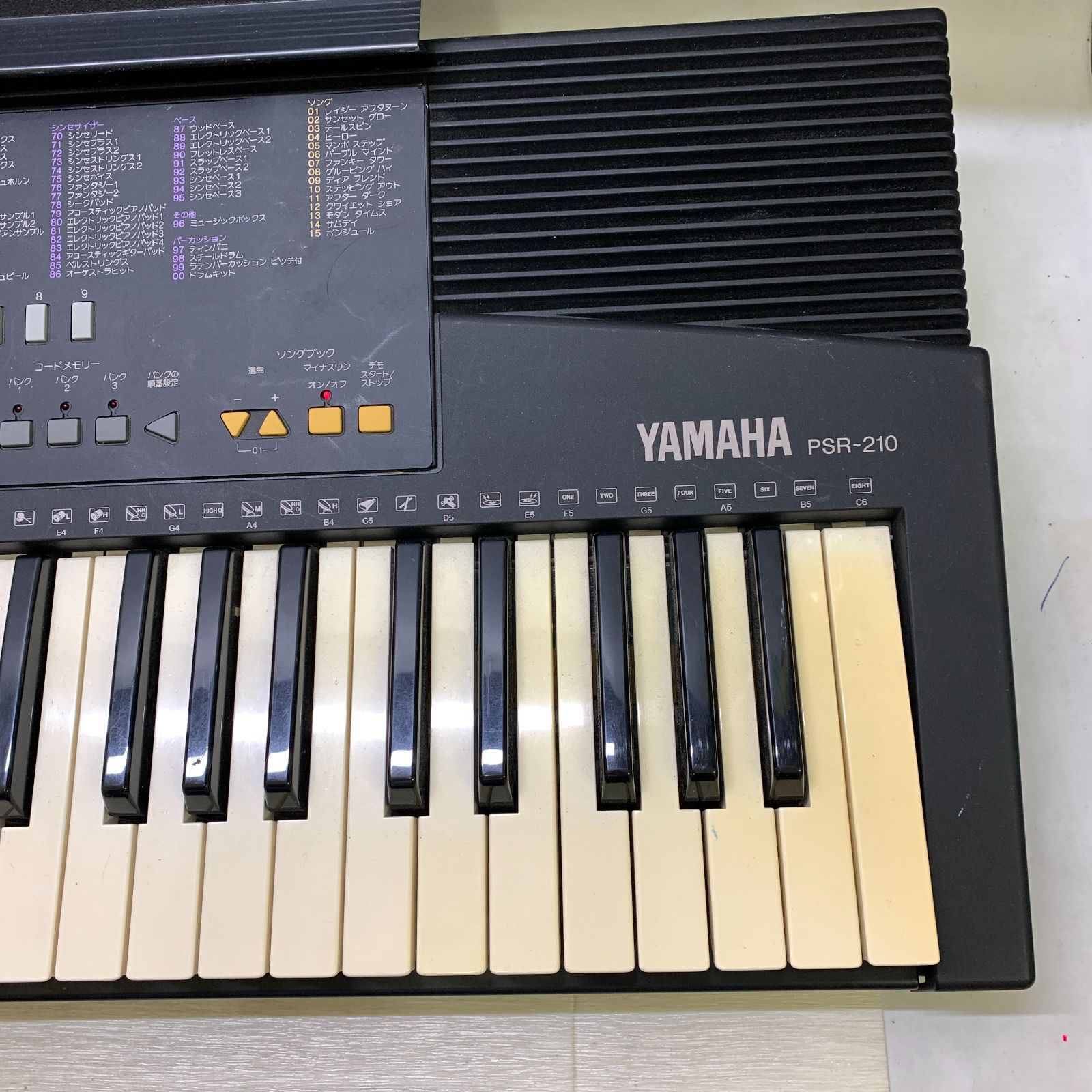 □YAMAHA PORTATONE PSR-210 日本製 ヤマハ 電子キーボード アダプター付き 中古品□G41905 - メルカリ