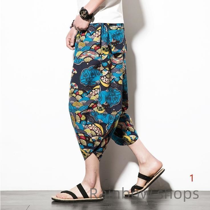 ARTS&SCIENCE サルエルパンツ 新品未使用】アラジンパンツ メンズ サルエルパンツ 花柄 総柄