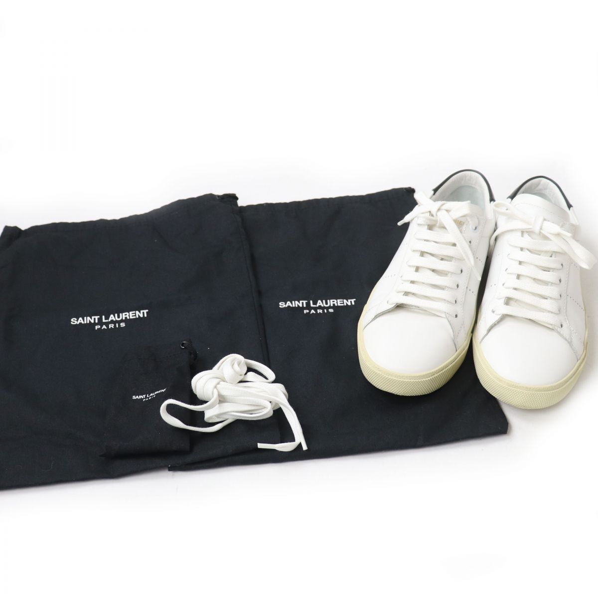 美品☆SAINT LAURENT PARIS サンローランパリ 419195 レースアップ 