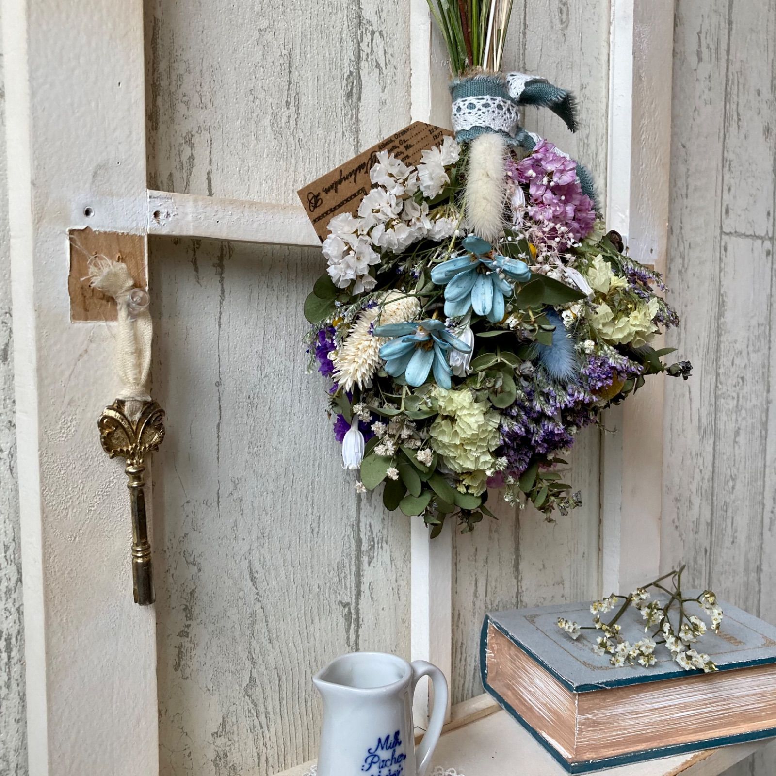 ドライフラワー プリザーブドフラワーNo.135『ルナ*☽レインボー  