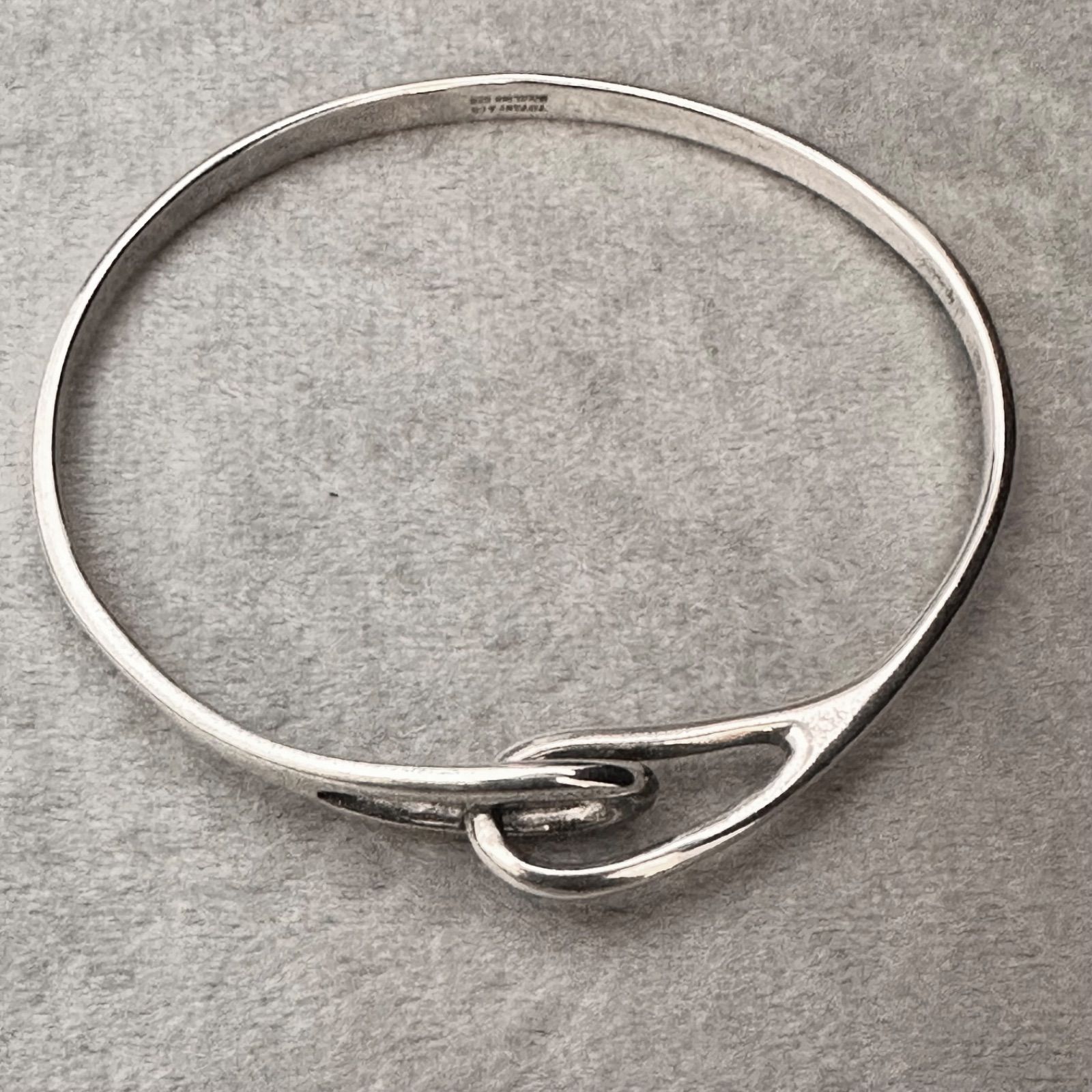 楽一番【ヴィンテージ】Tiffany ティファニー ダブルループ バングル ダブルループバングル シルバー ヴィンテージ|ティファニー