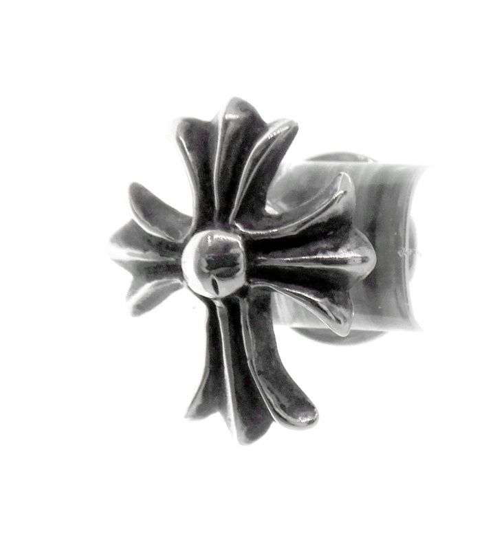 クロムハーツ CHROME HEARTS No2 CH CRS CHクロス スタッド シルバー ピアス w23193