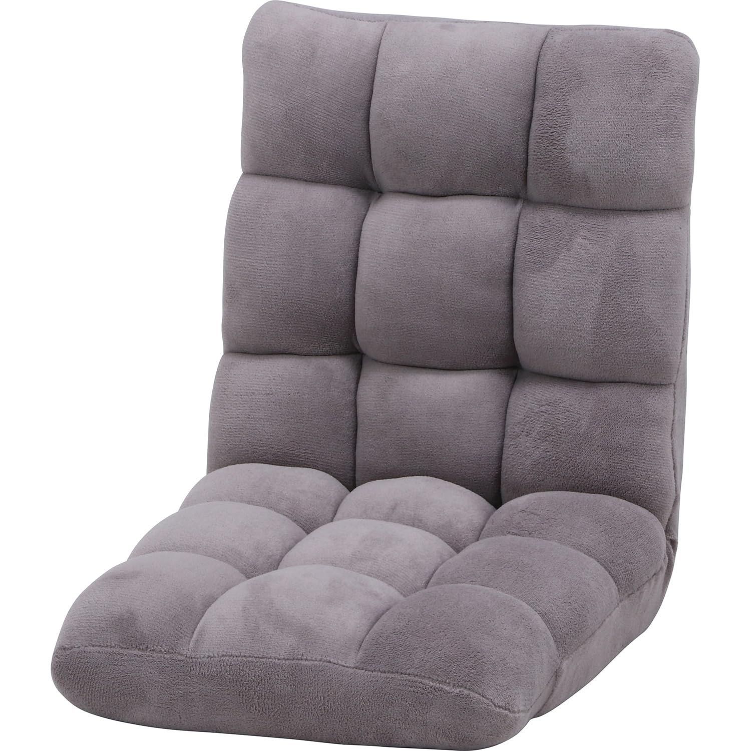 不二貿易 座椅子 フロアチェア コンパクト 幅42×奥行57~98