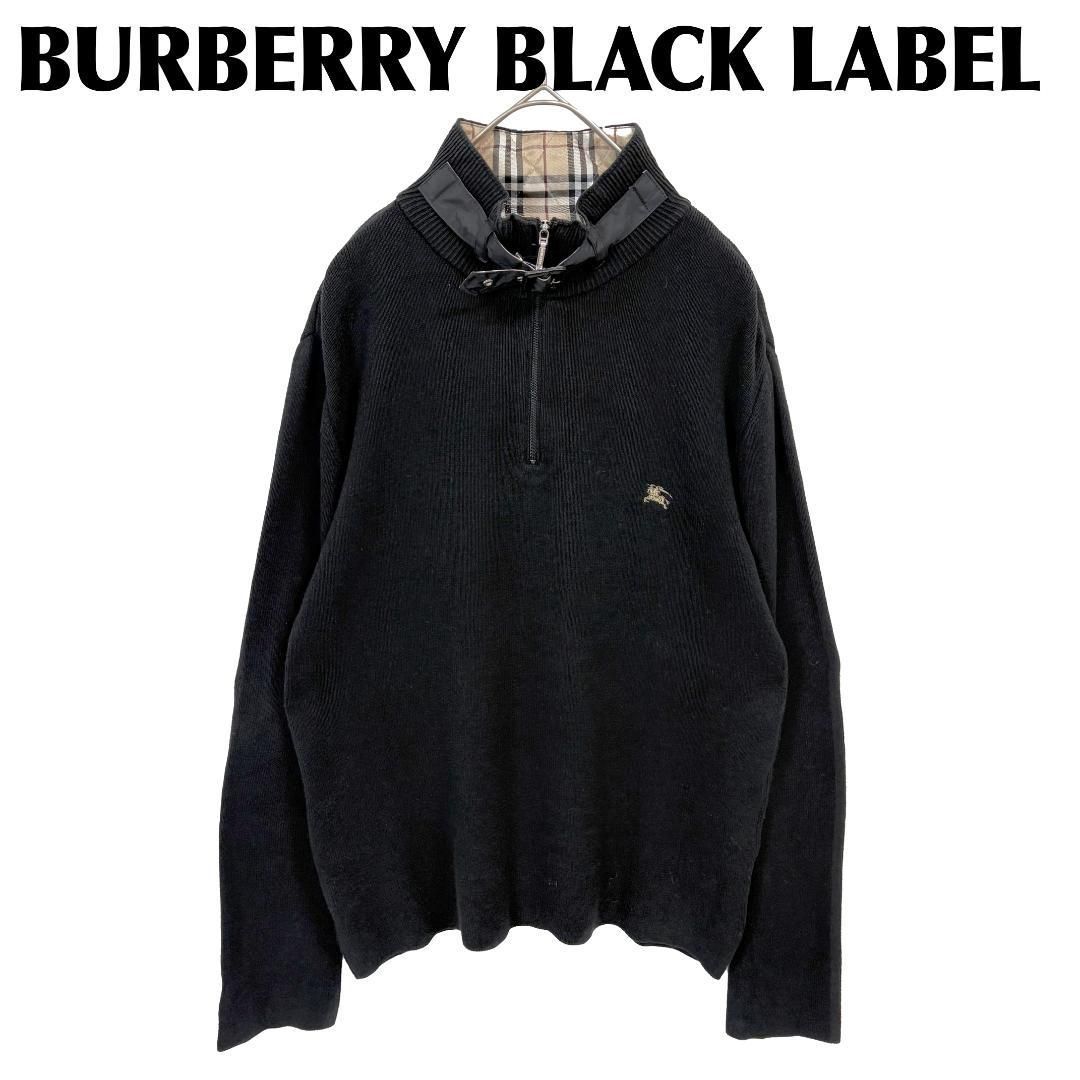 BURBERRY BLACKLABEL ノバチェックハーフジップニット 2