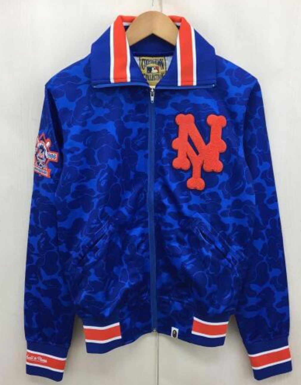 APE × MITCHELL&NESS ジャケット S ニューヨークメッツ - メルカリ