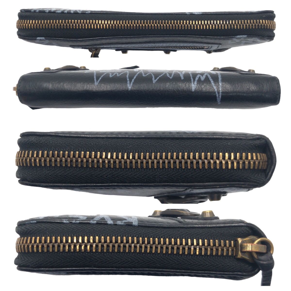 美品 BALENCIAGA バレンシアガ クラシックコンチネンタル ブラック 黒  