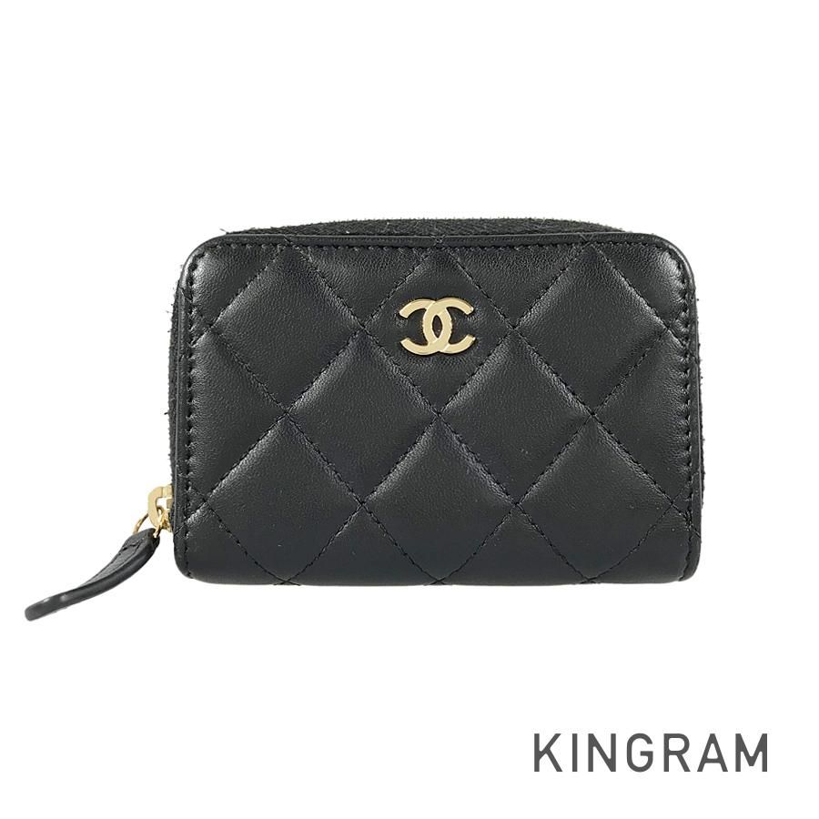 シャネル CHANEL マトラッセ ラムスキン コインケース sh