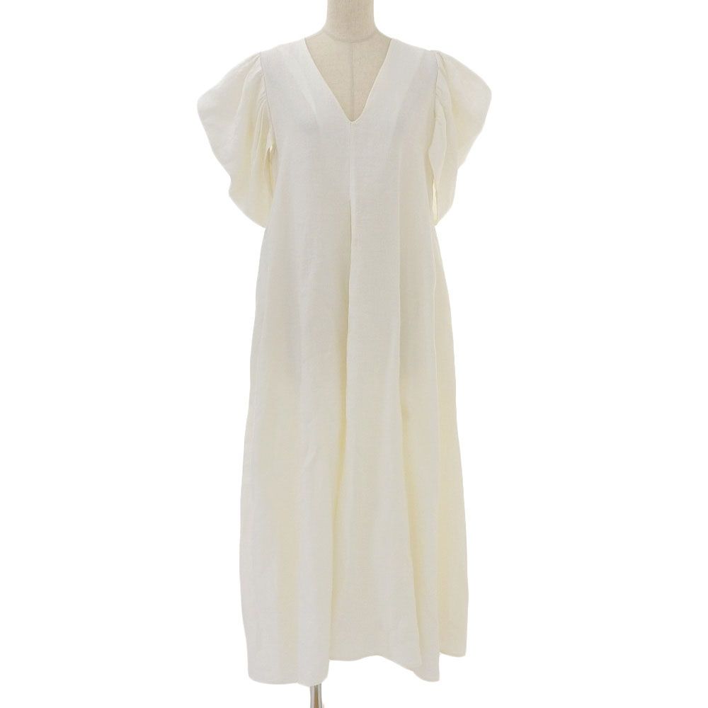 23SS MYLAN マイラン Volume Sleeve Maxi Dress ボリュームスリーブ リネン マキシドレス ワンピース MY23SS-OP006 F ホワイト レディース 古着