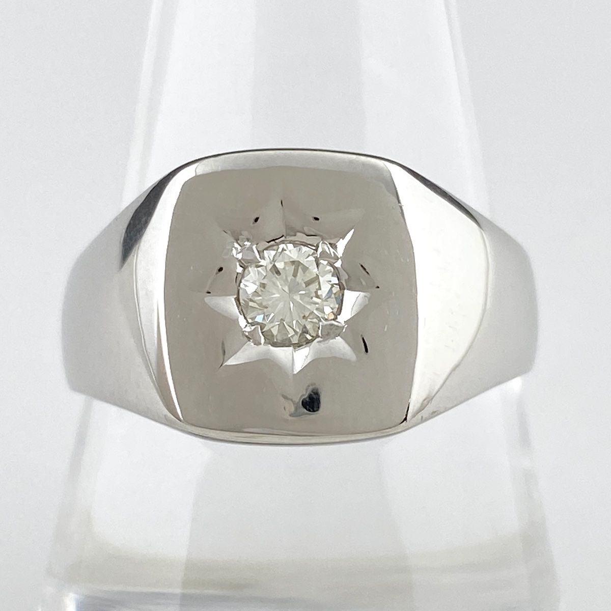 ダイヤモンド デザインリング プラチナ 指輪 リング 22号 Pt900 