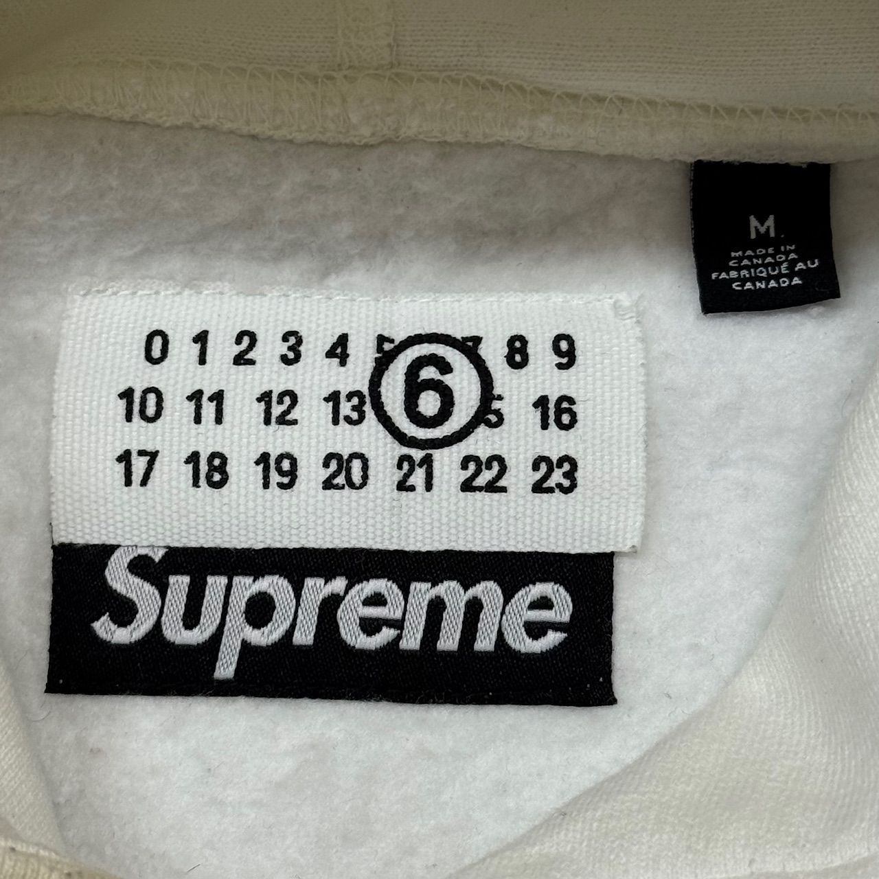 国内正規 Supreme x MM6 Maison Margiela Foil Box Logo Hooded