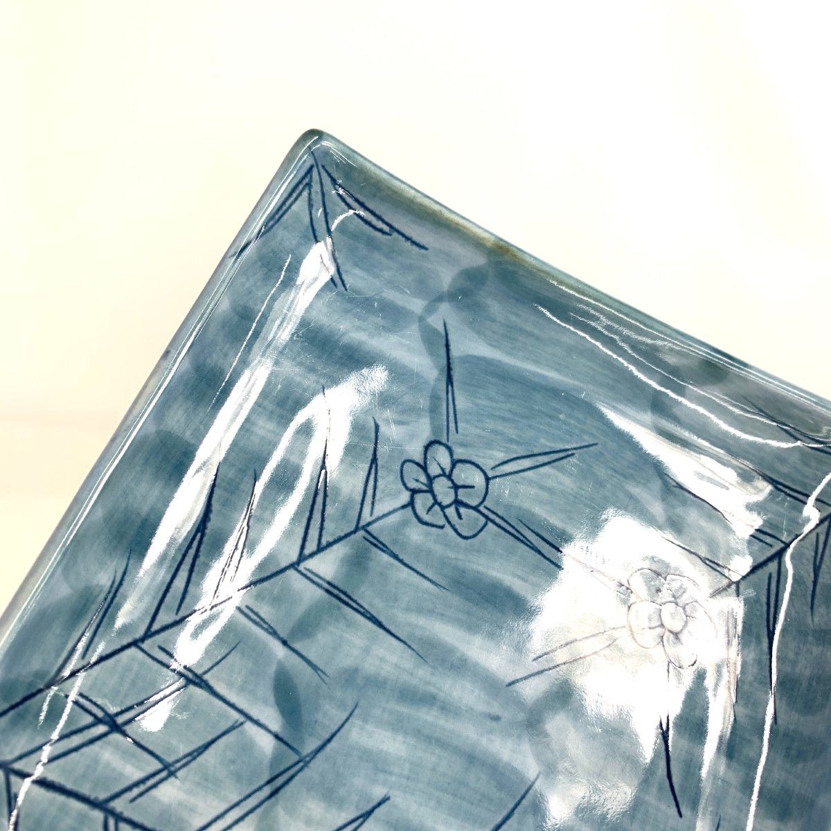 源右衛門長角皿4枚セット 源右衛門窯 染錦花唐草 長方皿 器 食器 角皿 長皿 有田焼 A75-52