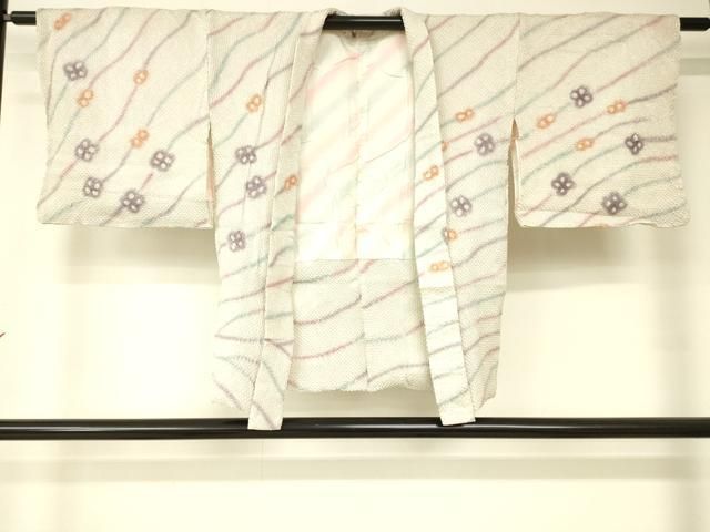 平和屋着物羽織　総絞り　流水花文　正絹　逸品　DAAK9100cm