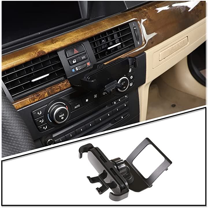 DIYUCAR 3シリーズ E90 E91 E92 E93 2005-2012 車載ホルダー 携帯電話ホルダー スマホホルダー スタイル 黒( スタイル 2 - 黒)