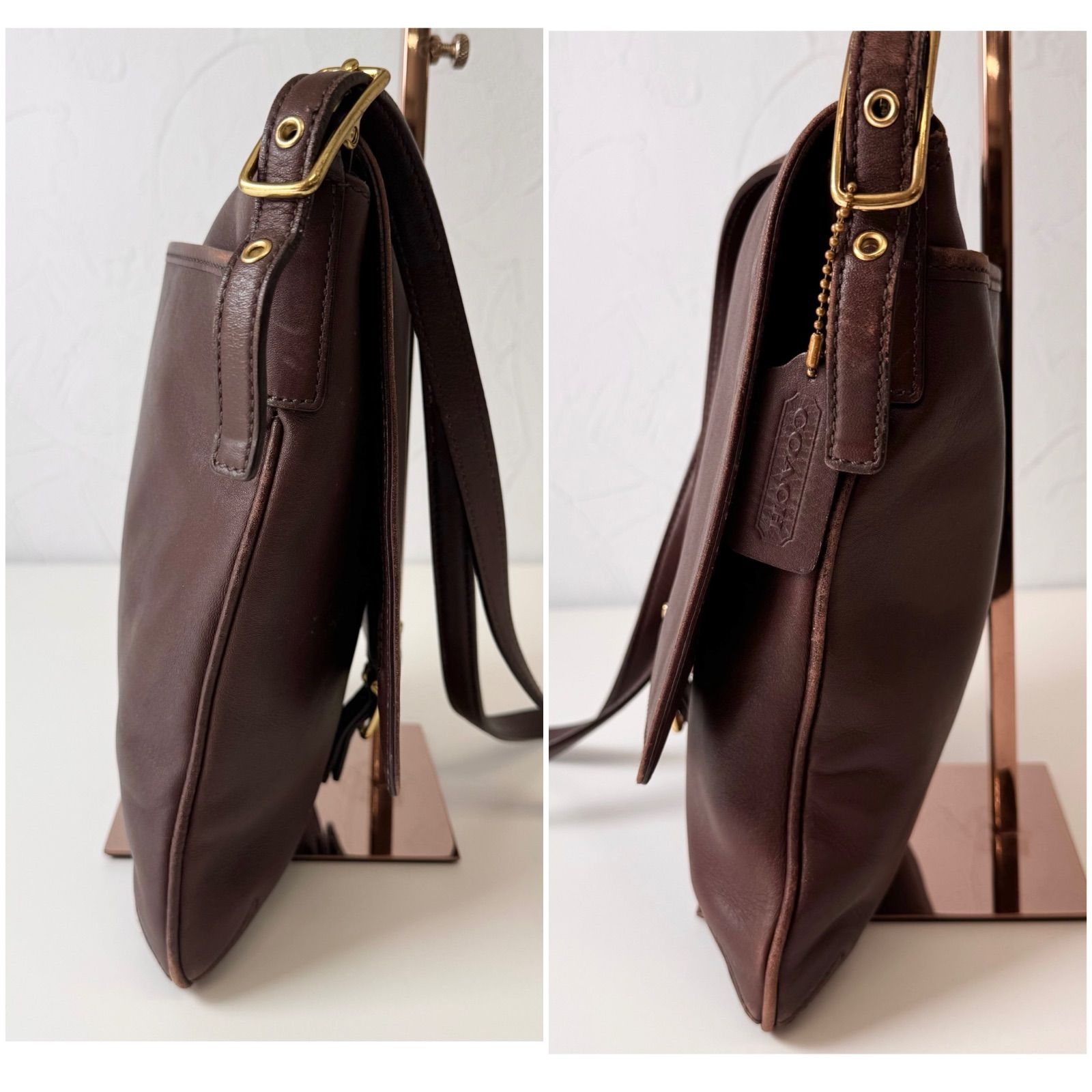 COACH ブラウン メッセンジャーバッグ COACH ブラウン メッセンジャーバッグ - メルカリ