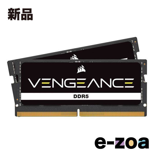 CORSAIR コルセア DDR5 5600MT|s 32GB 16GBx2 SODIMM Unbuffered CMSX32GX5M2A5600C48 2609086