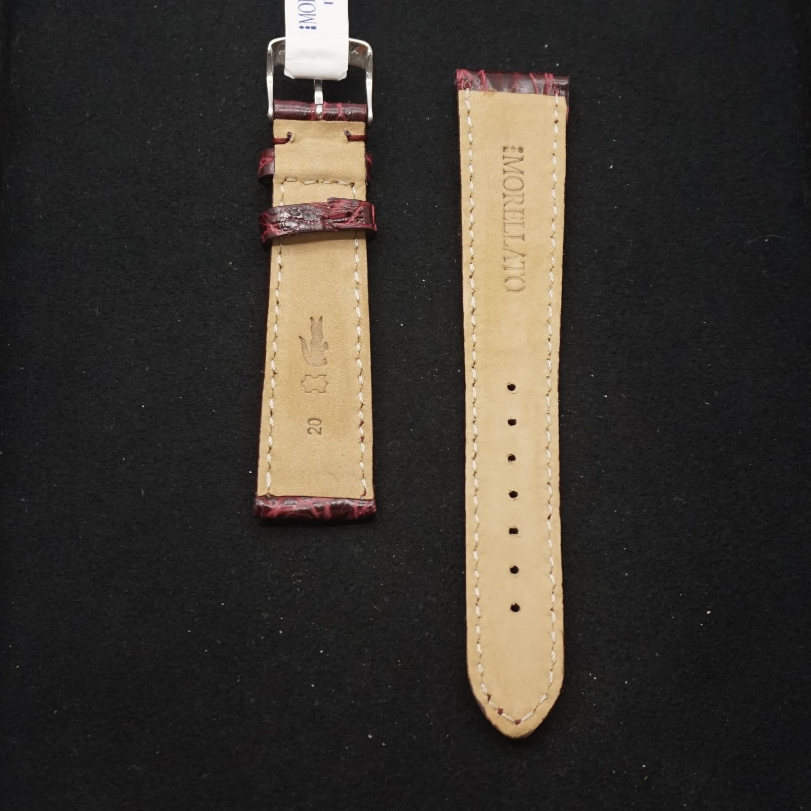 モレラートMORELLATO 時計バンド THIN シン 6ｍｍ ブラック 牛革 D2860 220 019 006 腕時計 時計ベルト 時計バンド 本革 カーフ 牛革 交換 ウオッチ THIN